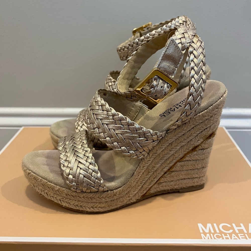 Michael Kors Espadrille Wedges 7.5M